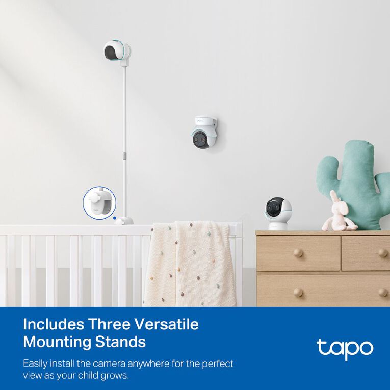 TP-Link Tapo C840 Pan & Tilt AI Smart Baby Monitor, , hi-res