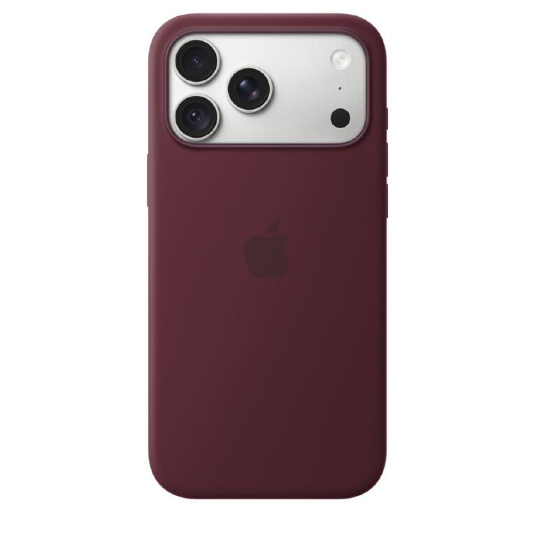 Apple iPhone&nbsp;18 Pro&nbsp;Max Silicone Case with MagSafe - Burgundy, , hi-res