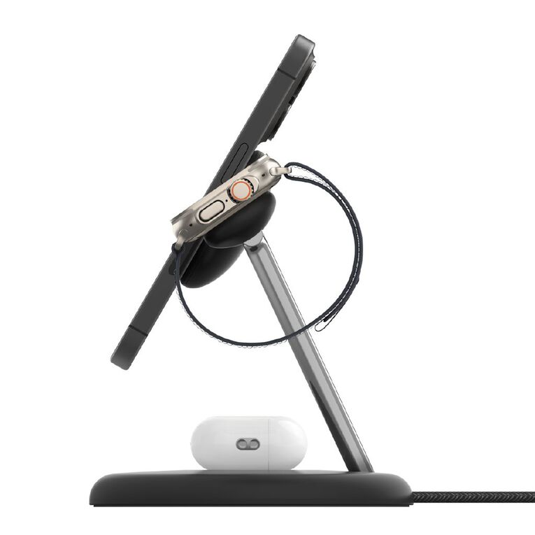 Belkin BoostCharge Pro 3-in-1 Qi2 Magnetic Wireless Charging Stand SE- Black, , hi-res