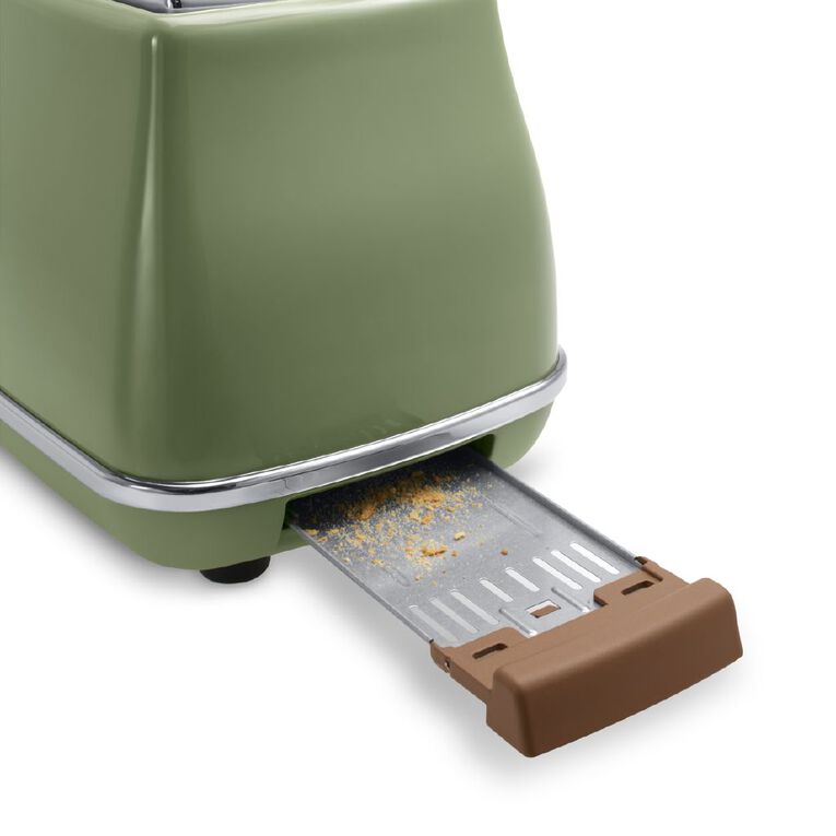 Delonghi Icona Vintage Kettle & 2 Slice Toaster Breakfast Pack Green, , hi-res