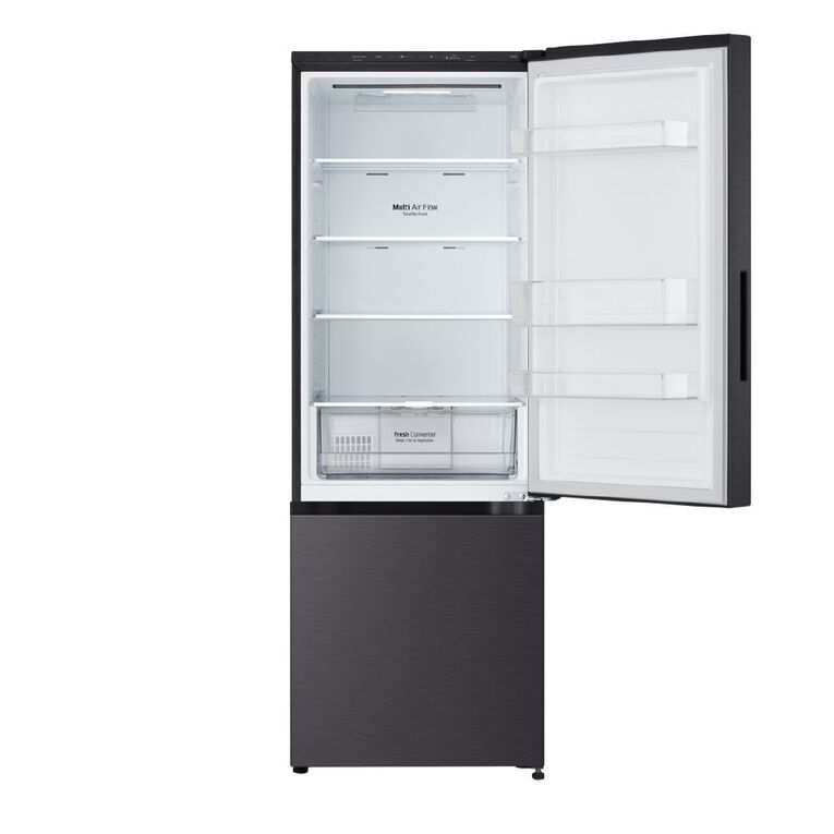 LG 335L Bottom Mount Fridge Freezer - Matte Black Finish, , hi-res