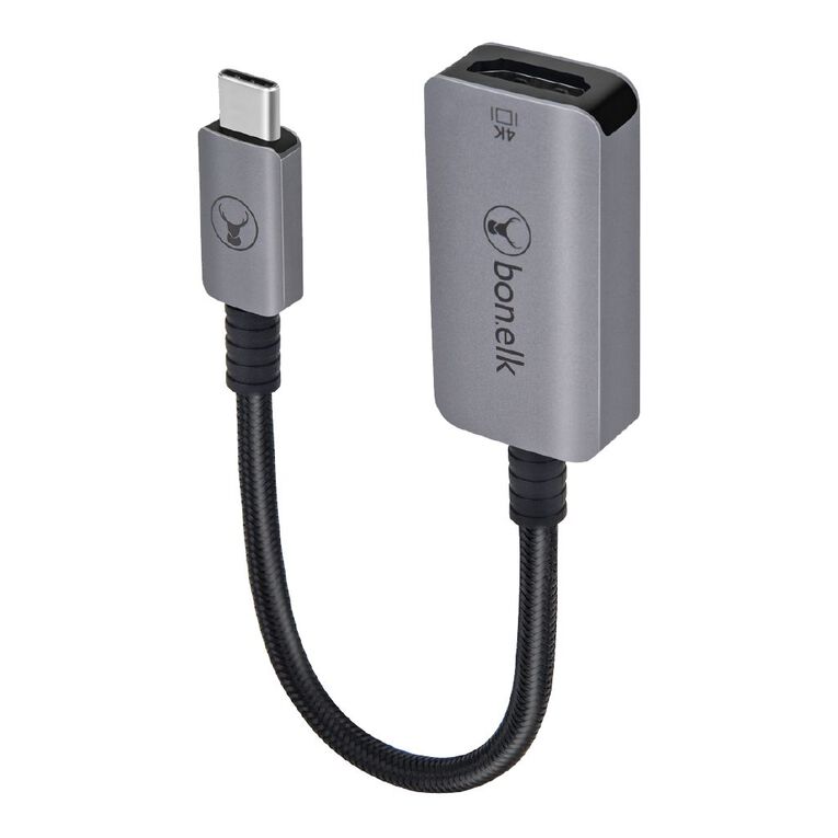 BONELK Long-Life USB-C to 4K HDMI Adapter - 15cm (Space Grey), , hi-res