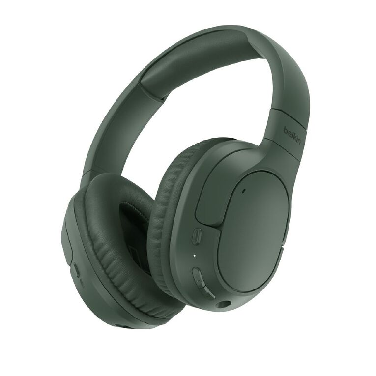 Belkin SoundForm Surround Wireless Over-Ear Headphones - Olive, , hi-res
