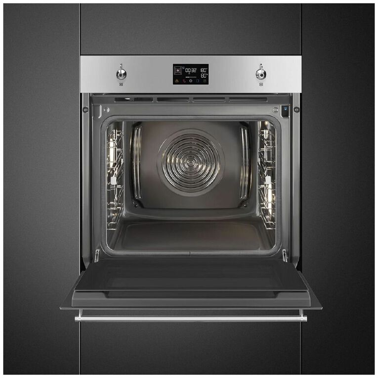 Smeg 60cm Pyro Steam Oven Classic - Stainless Steel, , hi-res