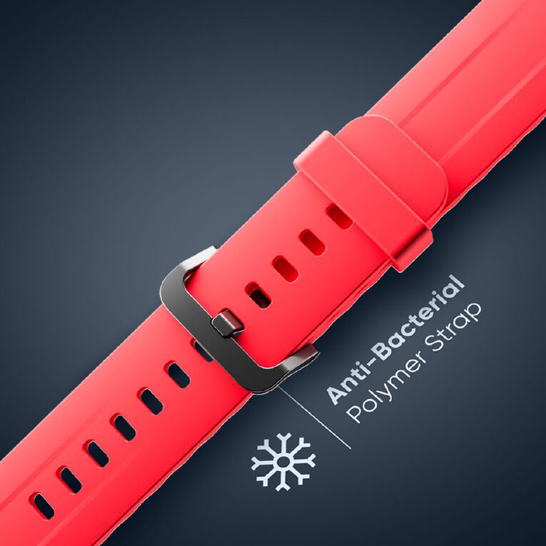 Ryze Trek Smart Watch With GPS (Black + Red), , hi-res