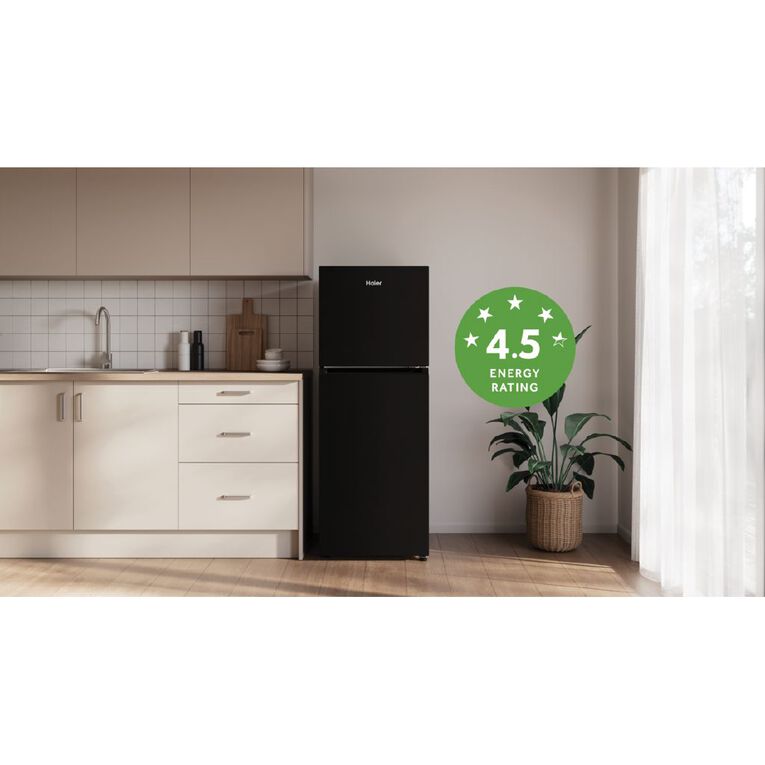 Haier 208L 300 Series Top Mount Fridge Freezer - Black, , hi-res