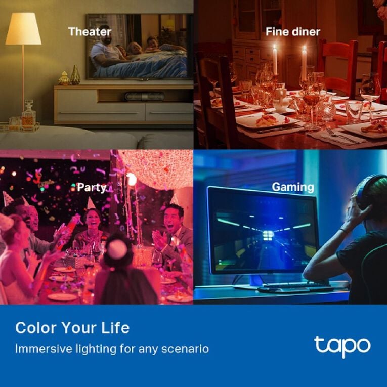 TP-Link Tapo L530B Smart Wifi Multicolour Bulb B22, , hi-res