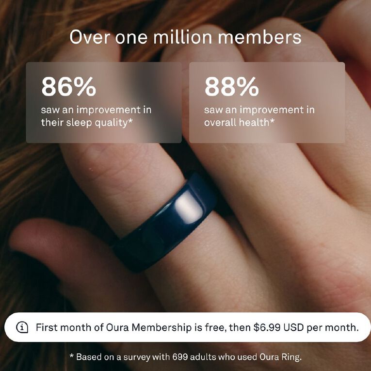 Oura Ring 4 Ceramic Midnight - Size 7, , hi-res