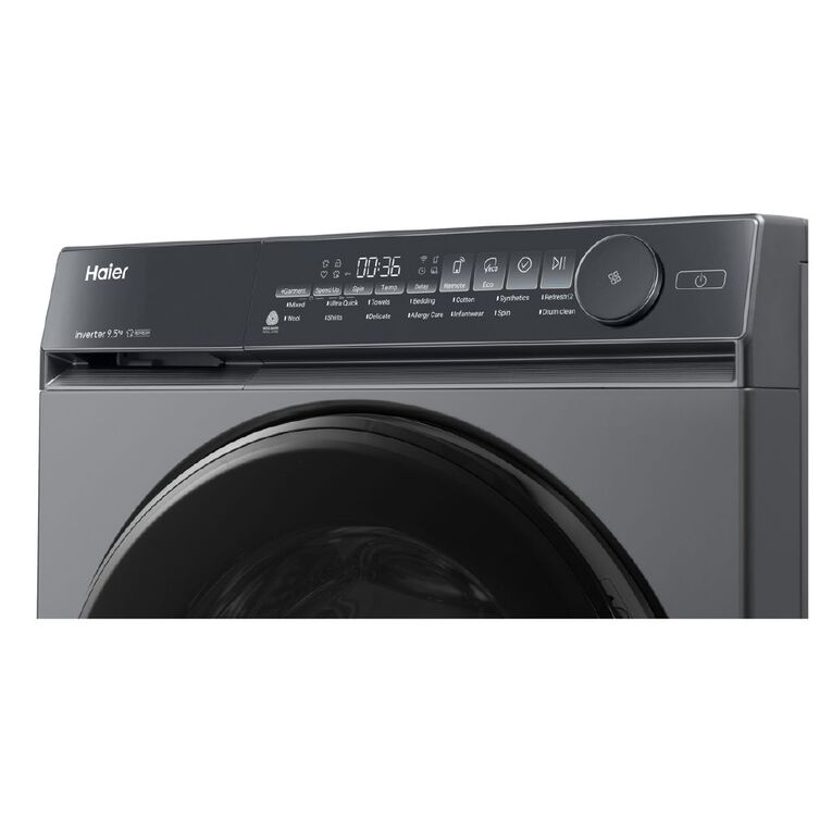 Haier 9.5kg 500 Series Front Load Washer - Black, , hi-res