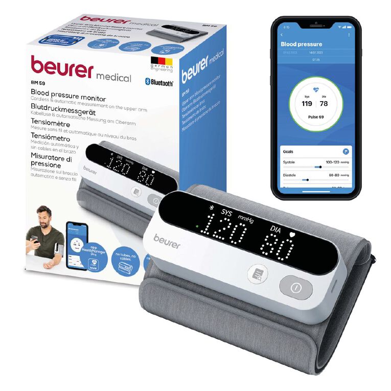 Beurer BM59 Rechargeable Upper Arm Blood Pressure Monitor, , hi-res