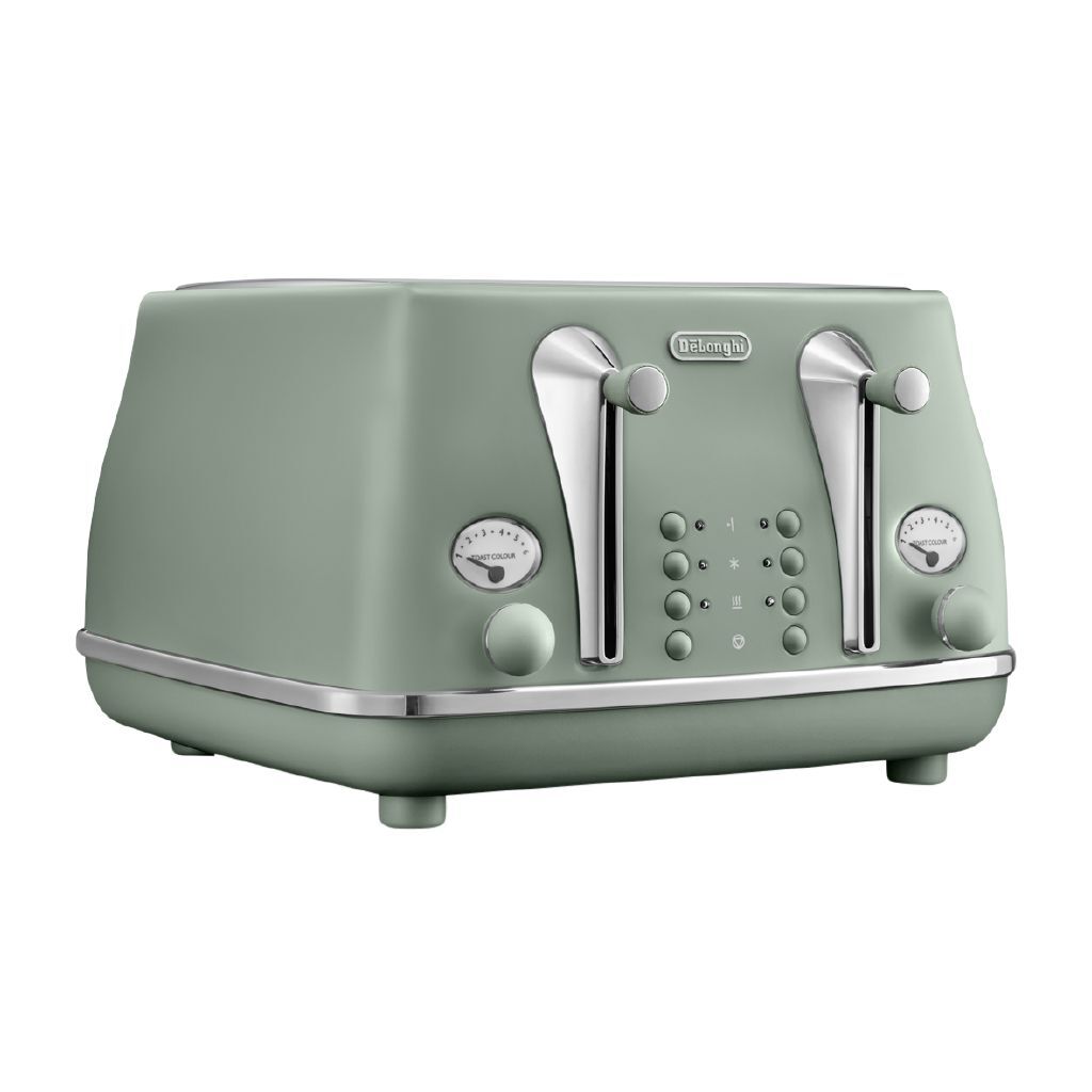 Delonghi Icona Capitals 4 Slice Toaster Copenhagen Green - Noel