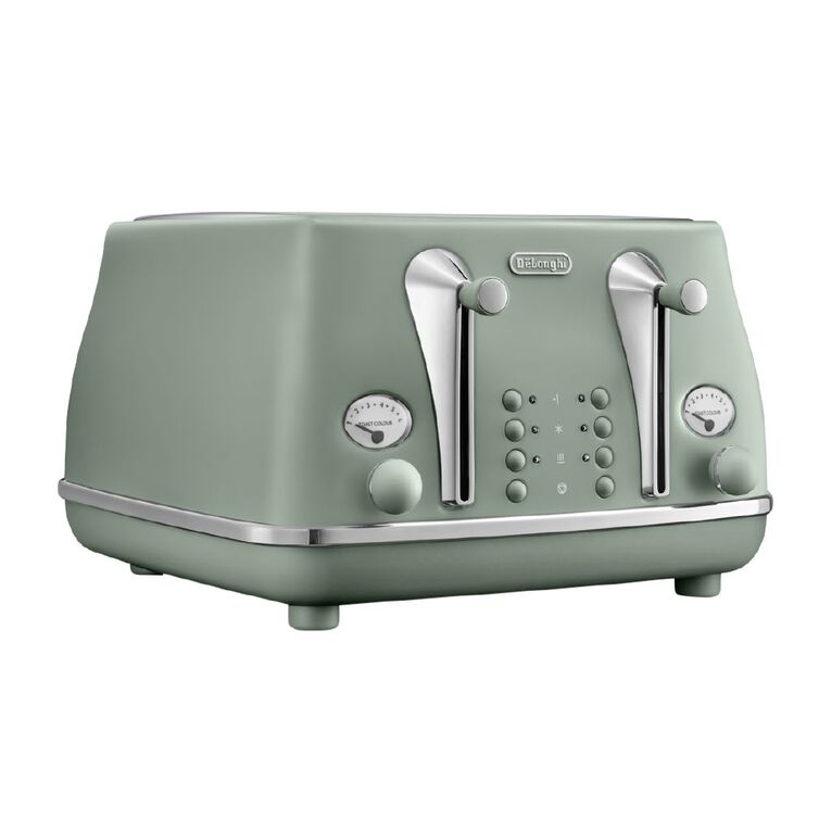 Delonghi Icona Capitals 4 Slice Toaster Copenhagen Green, , hi-res