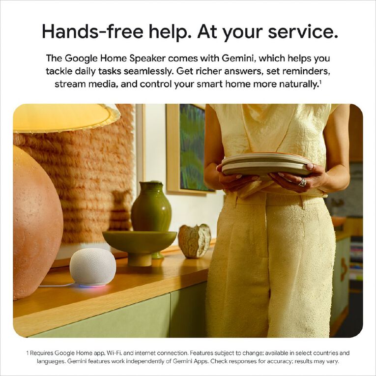 Google Home Speaker - Hazel, , hi-res