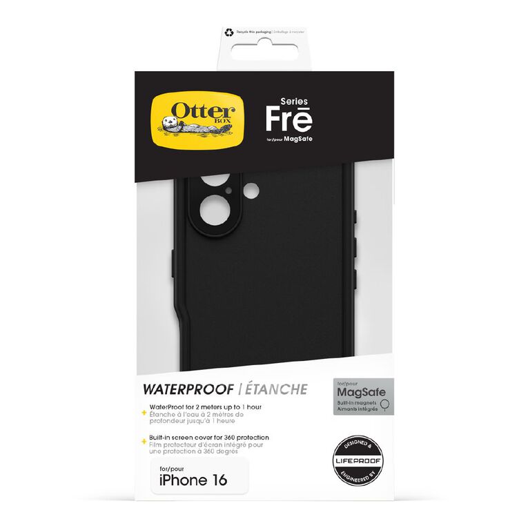 OtterBox Fre MagSafe Case for iPhone 16 - Black, , hi-res