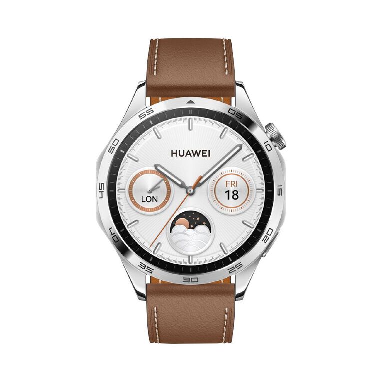 Huawei Watch GT 4 46mm - Brown Leather Strap, , hi-res