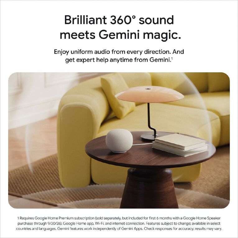 Google Home Speaker - Hazel, , hi-res