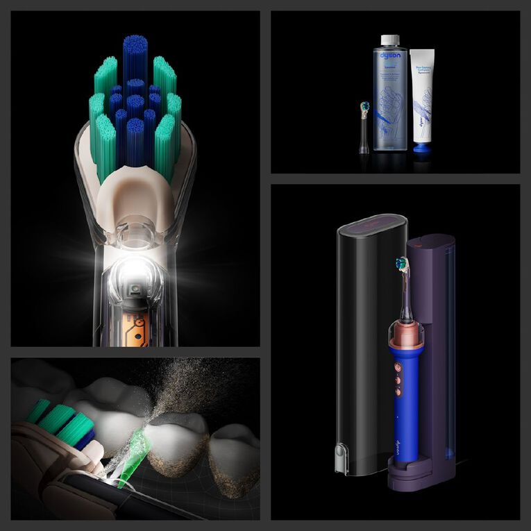 Dyson Camerajet Electric Toothbrush With Flosser And Starter Kit (Ceramic Ultra Blue), , hi-res