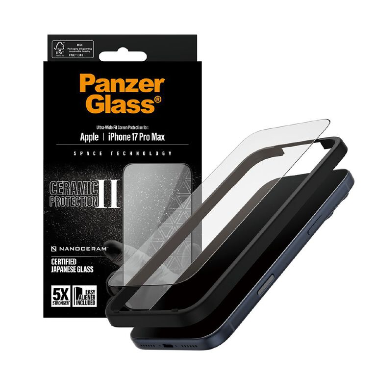 PanzerGlass Ceramic Screen Protector for iPhone 17 Pro Max, , hi-res