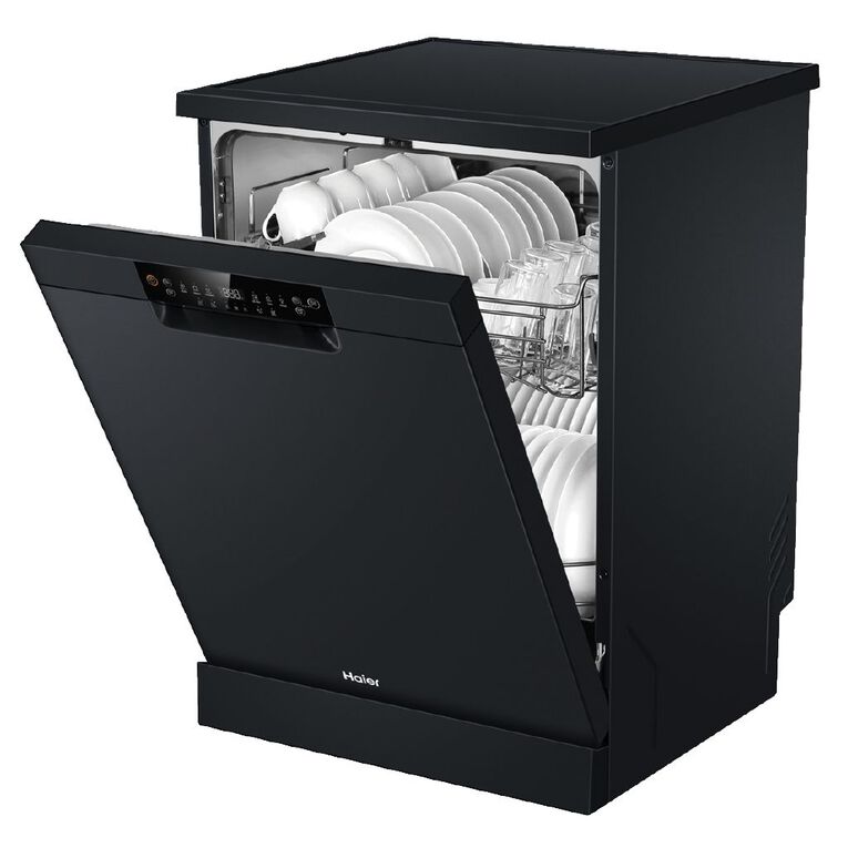 Haier 500 Series Freestanding Dishwasher - Black, , hi-res