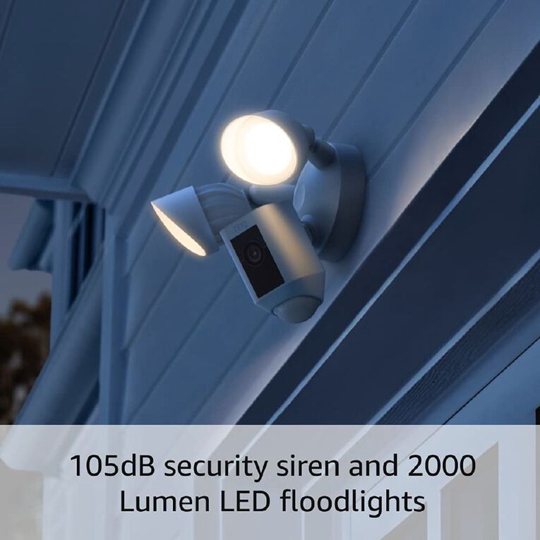 Ring Floodlight Camera Wired Plus Security Camera, , hi-res