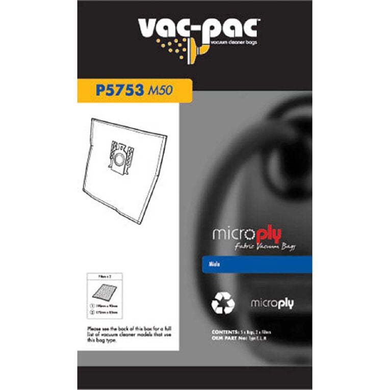 Vac-Pac Microply Fabric Vacuum Bag, , hi-res