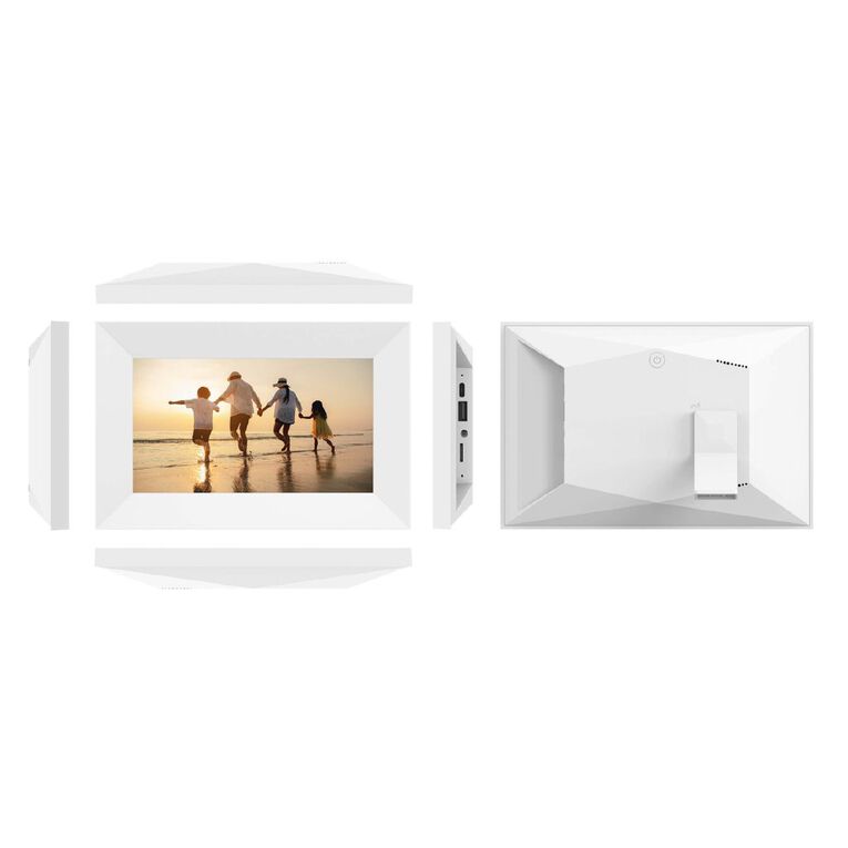 SOHO Frameo 7 Inch HD Smart Photo Frame Twin Pack - White, , hi-res