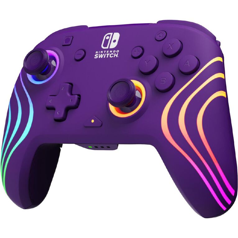PDP Afterglow Wave Wireless Plus Nintendo Switch Controller - Purple, , hi-res