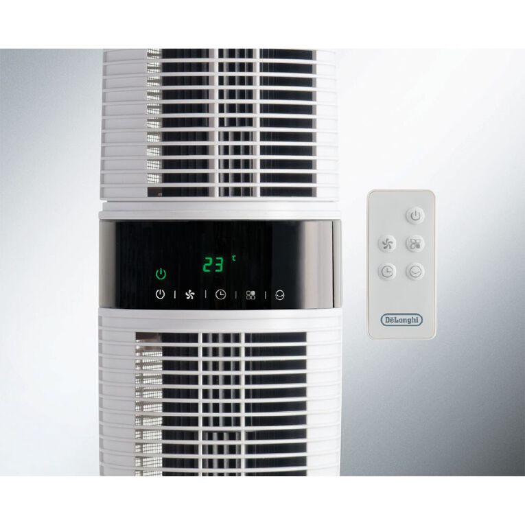 Delonghi Dual Oscillating Tower Fan - Noel Leeming