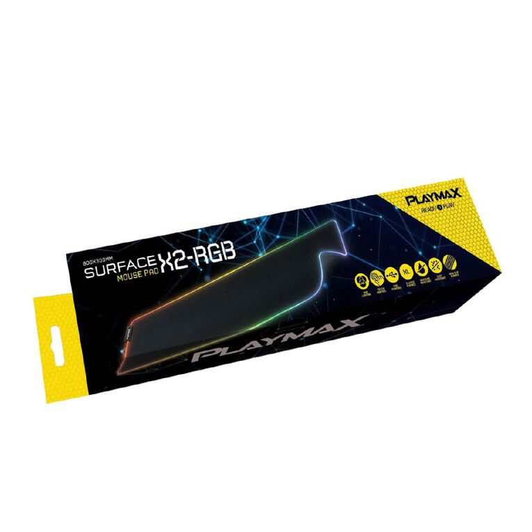 Playmax Surface X2-RGB Mouse Mat - Black, , hi-res