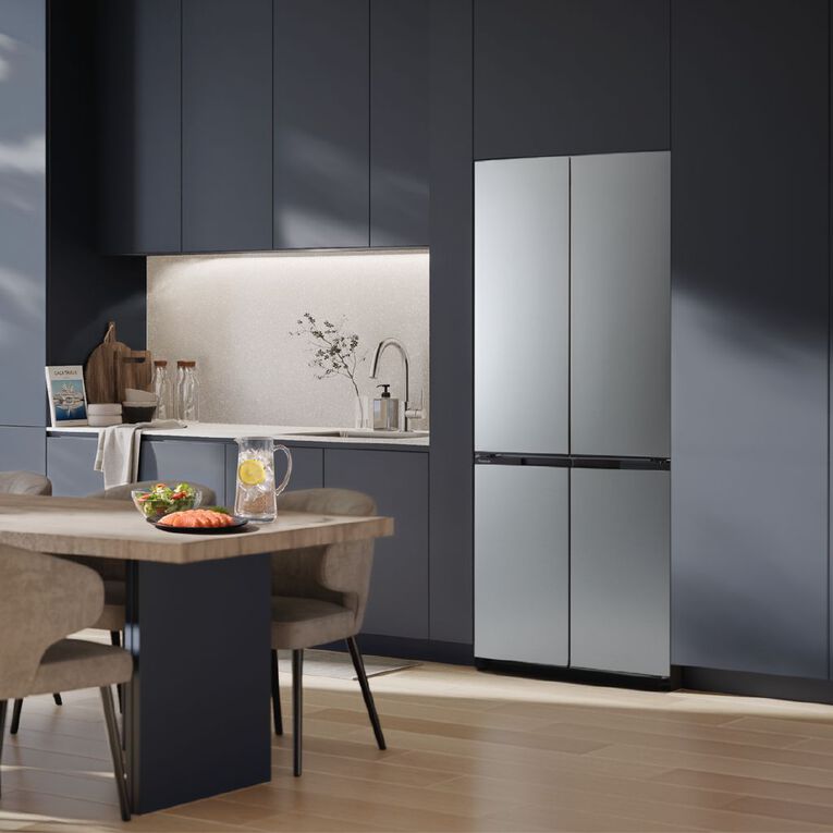 Panasonic 482L Flush Fit Quad Door Fridge Freezer - Stainless Steel, , hi-res