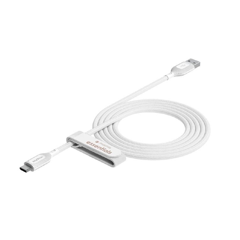 Mophie USB-C to USB-A 2m Cable White, , hi-res