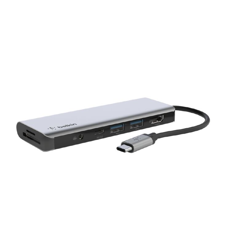 Belkin USB-C 7-in-1 Multiport Hub Adapter - Space Gray, , hi-res