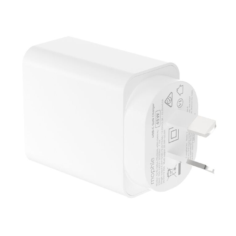 Mophie Essential 45W 2-Port Wall Adapter - White, , hi-res