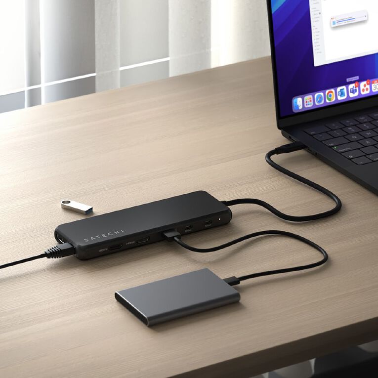 SATECHI 13-in-1 USB-C Triple Display Multiport Adapter - Black, , hi-res
