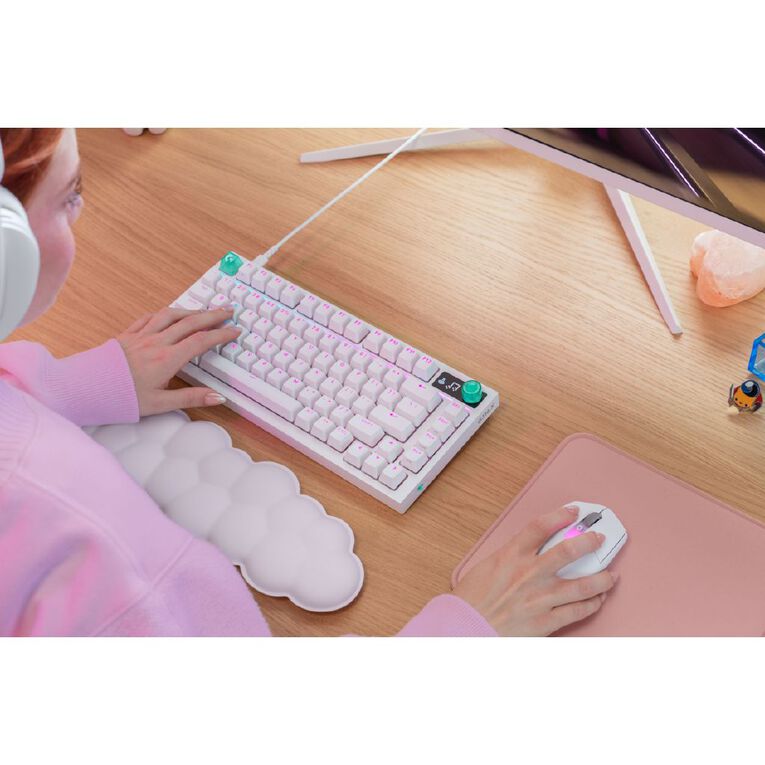 Logitech G316 X 75 Wired Gaming Keyboard - White, , hi-res