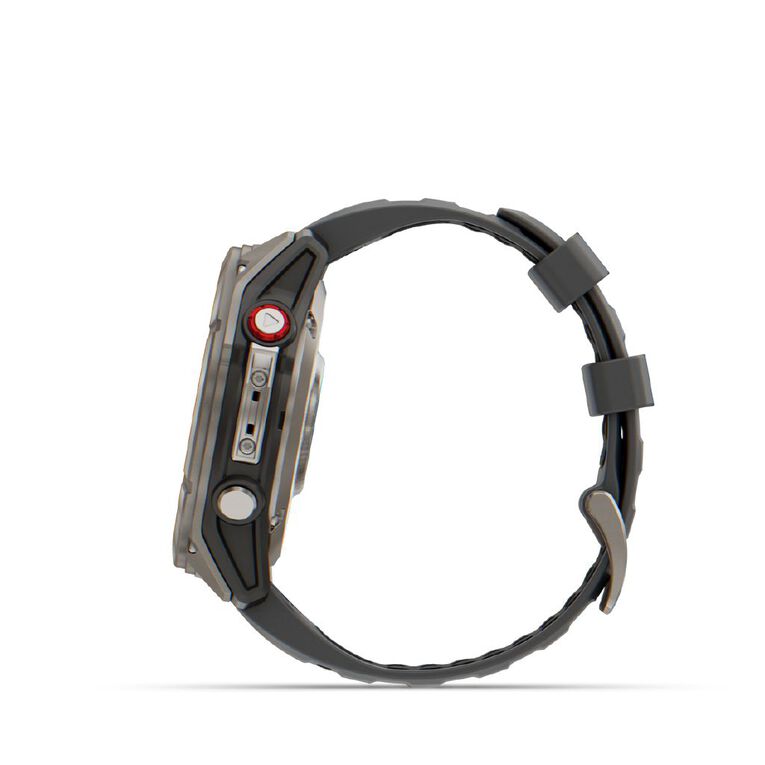 Garmin Fenix 8 Pro, 51mm, AMOLED, Sapphire, Titanium With Graphite/Black Silicone Band, , hi-res