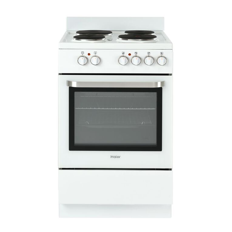Haier 54cm Freestanding Electric Oven w/ Electric Cooktop - White, , hi-res