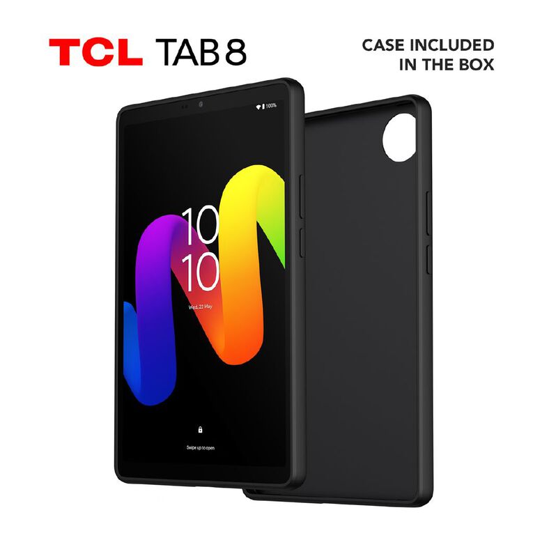 TCL Tab 8 - 8.7in HD Wi-Fi Android Tablet 4GB/64GB MTK G80 Octa Core - Black with 2 Year Warranty, , hi-res