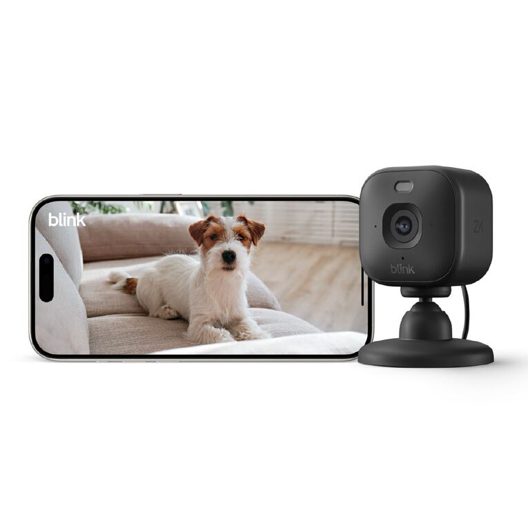 Blink Mini 2K+ Security Camera - Black - 2 Pack, , hi-res