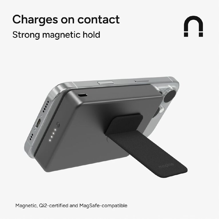 Mophie Qi2 PowerStation Wireless 10K Slim 15W Power Bank with Stand, , hi-res