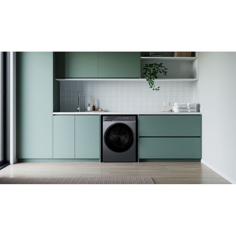Haier 9.5kg 500 Series Front Load Washer - Black, , hi-res