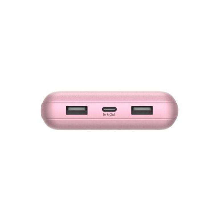 Belkin 20K USB-A and USB-C 15W Power Bank - Pink, , hi-res