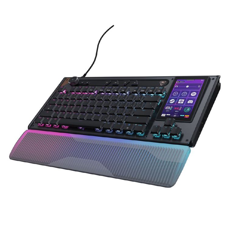 Turtle Beach Command KB7 Touchscreen Hall-Effect RGB TKL Wired Gaming Keyboard, , hi-res