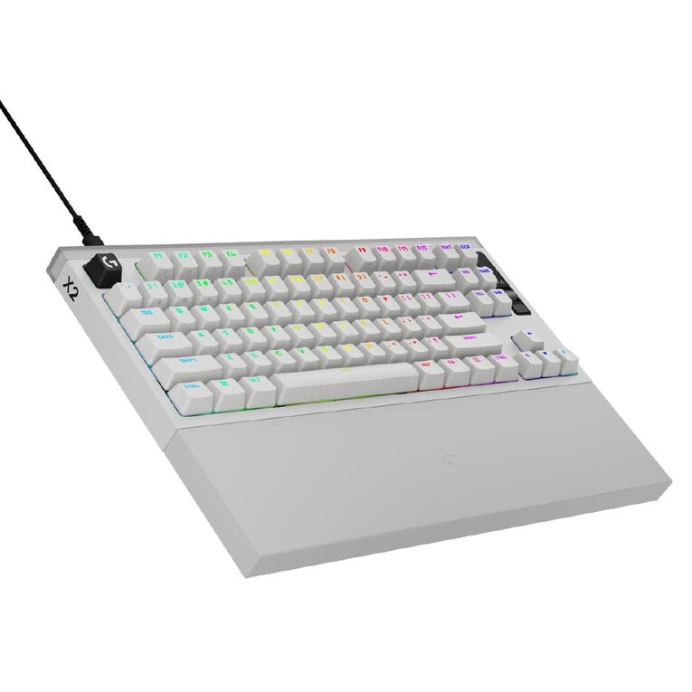 Logitech PRO X2 RAPID 8K Wired TKL Analog Gaming Keyboard - White, , hi-res
