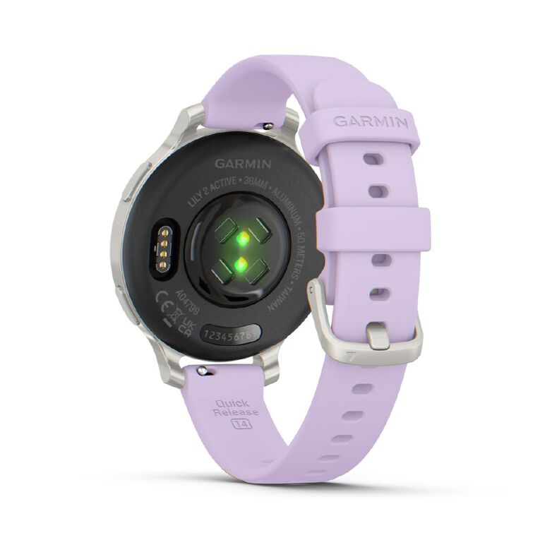 Garmin Lily 2 Active Silver With Jasmine Silicone Band, , hi-res