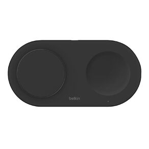 Belkin 2-in-1 Qi2 15W Magnetic Wireless Pad - Black