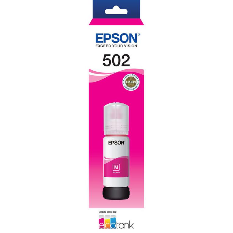 Epson Ink Bottle - T502 Magenta, , hi-res