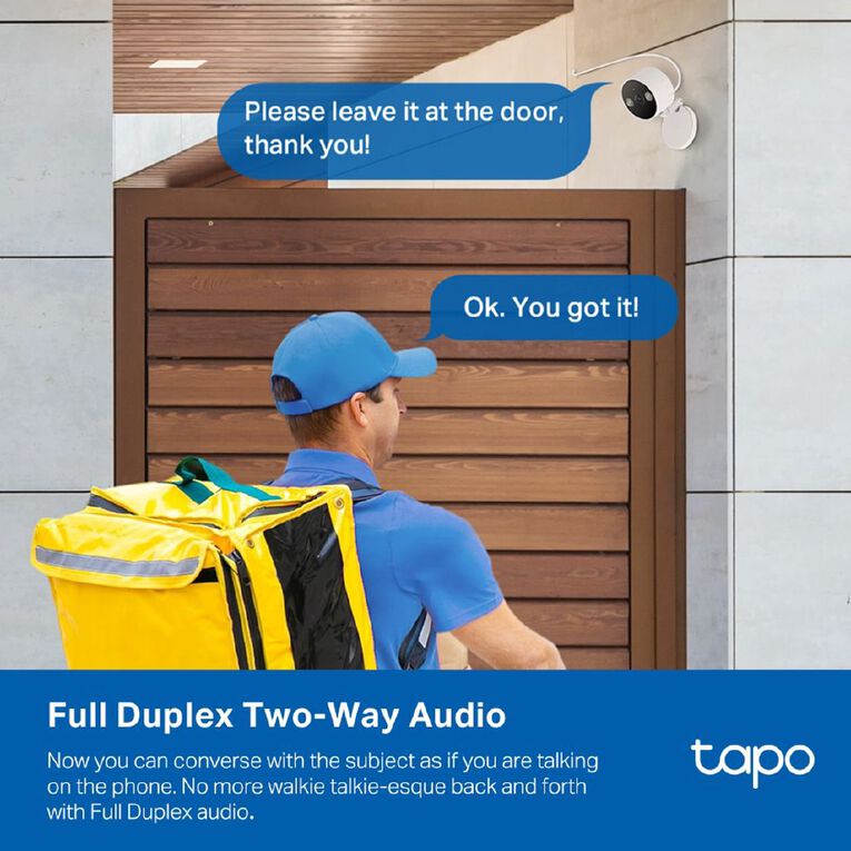 TP-Link Tapo C120 Indoor/Outdoor Wi-Fi Home Security Camera, , hi-res