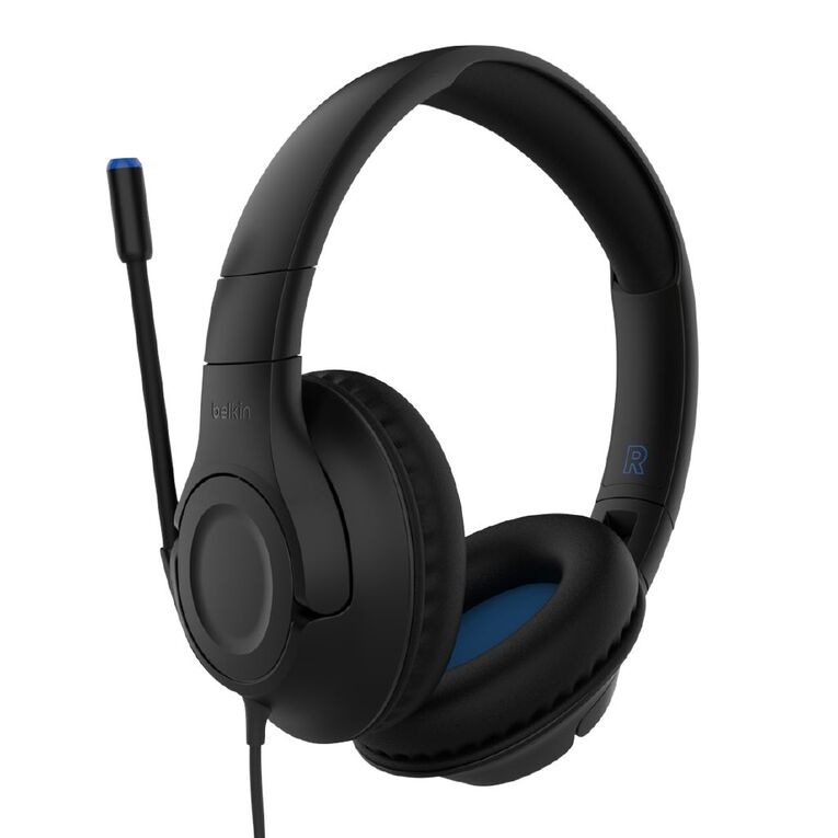 Belkin SoundForm Inspire Wired Over-Ear Headset for Kids - Black, , hi-res