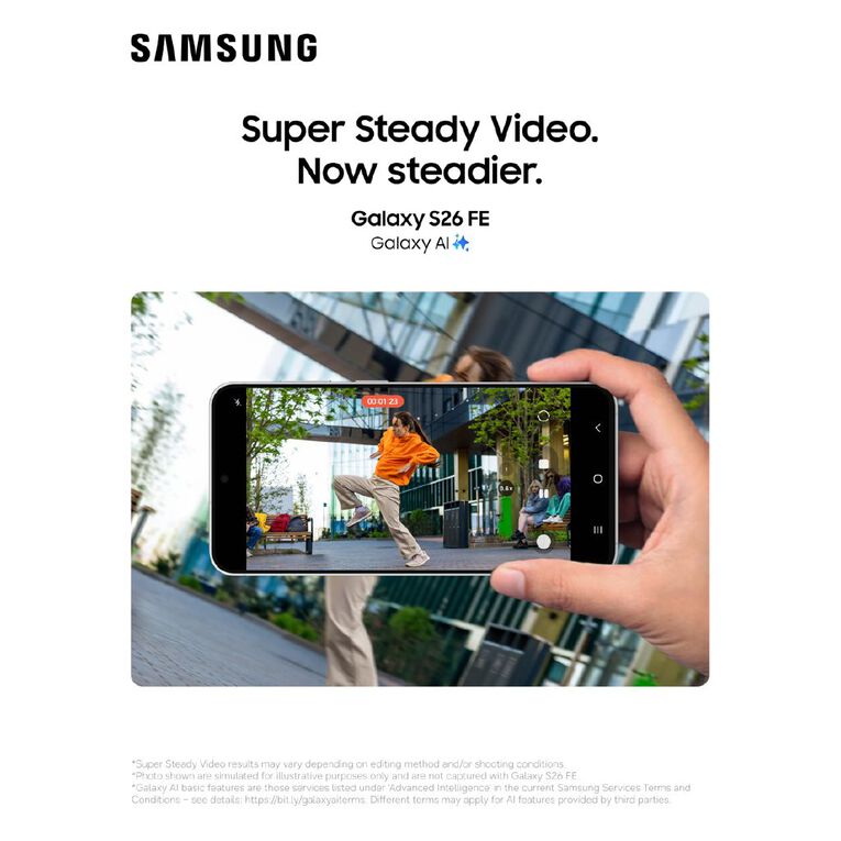 Samsung Galaxy S26 FE 128GB Graphite, , hi-res